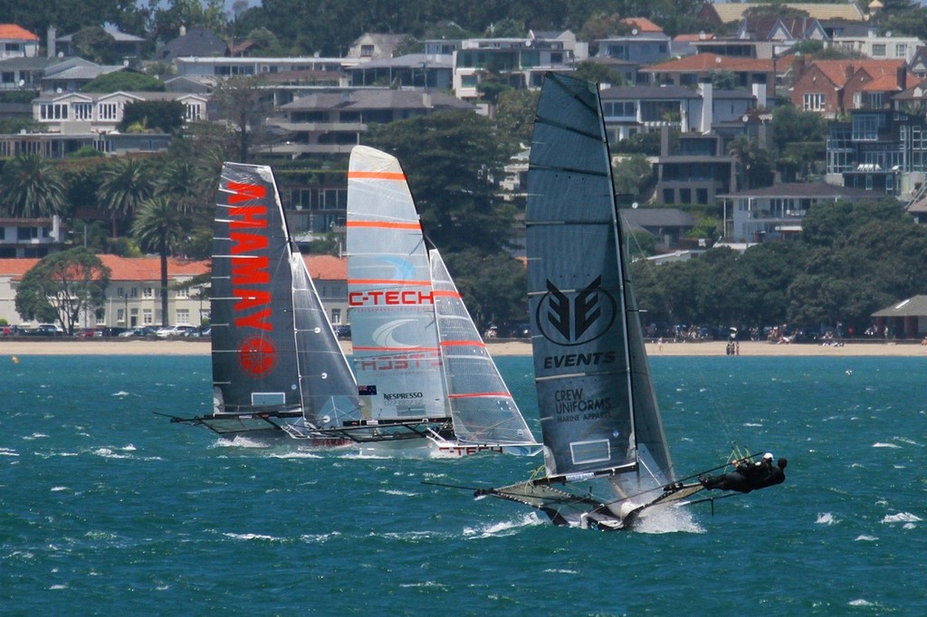 Events Clothing closes with Yamaha and C-Tech  - 18ft Skiff Nationals - Day 2, January 20, 2013 © Richard Gladwell www.photosport.co.nz